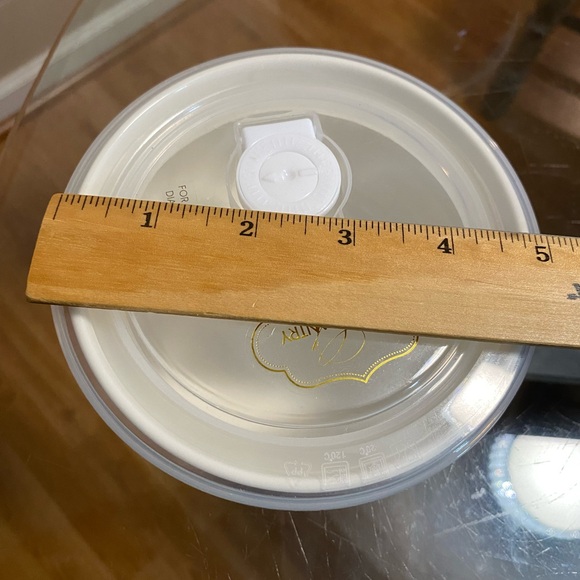 GRACE PANTRY Flower Floral Butterfly Ceramic Storage Bowl w LID & DIAL VENT 5”6” - Picture 4 of 8